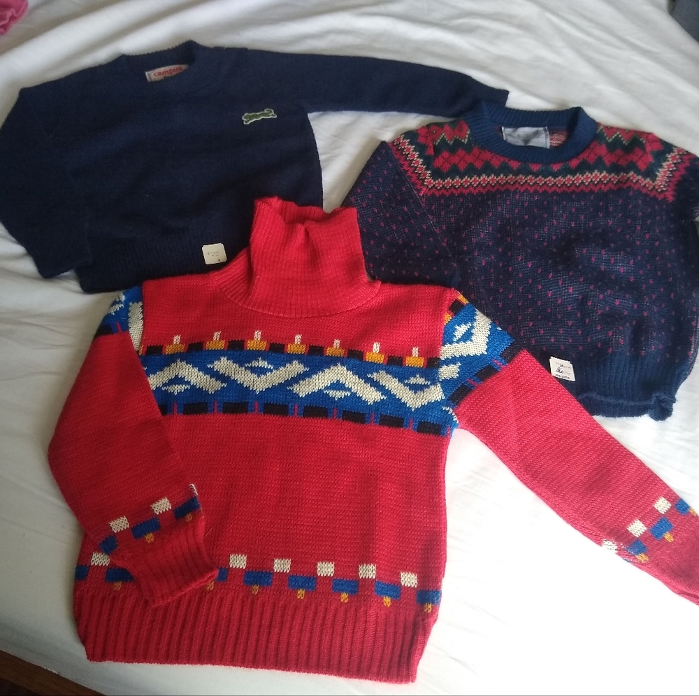 Bundle of kids sweaters